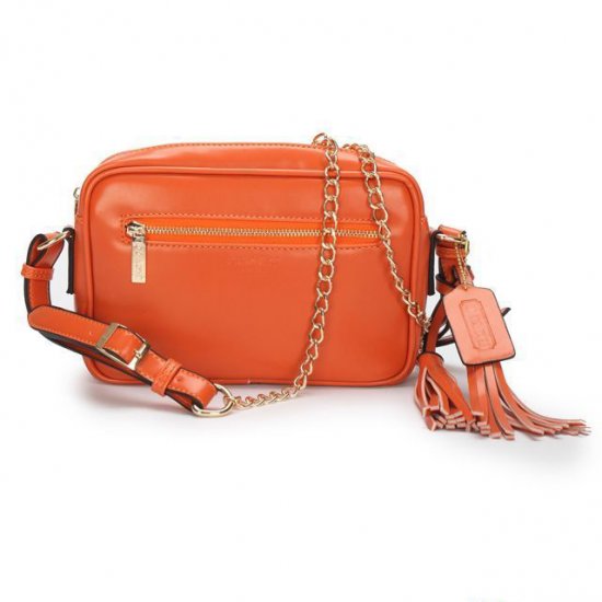 Coach Legacy Flight Medium Orange Crossbody Bags AFV